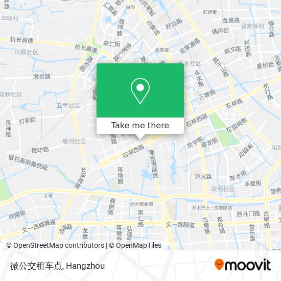 微公交租车点 map
