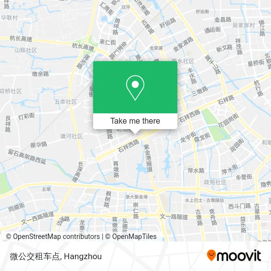 微公交租车点 map