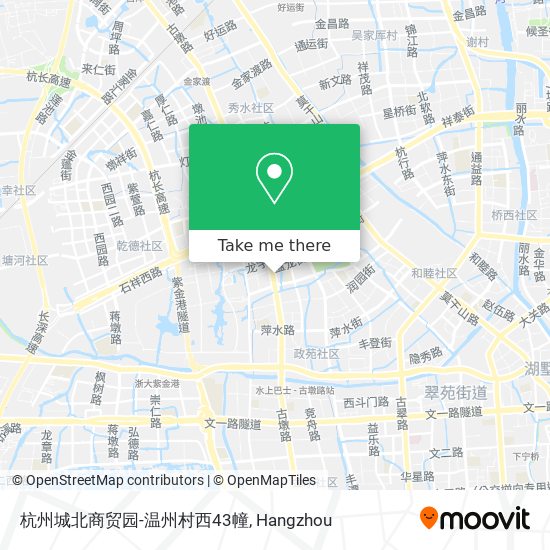 杭州城北商贸园-温州村西43幢 map