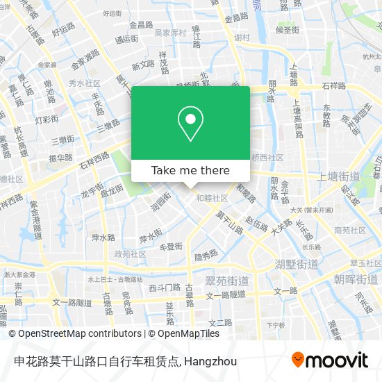 申花路莫干山路口自行车租赁点 map