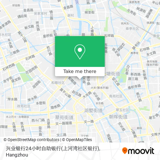 兴业银行24小时自助银行(上河湾社区银行) map