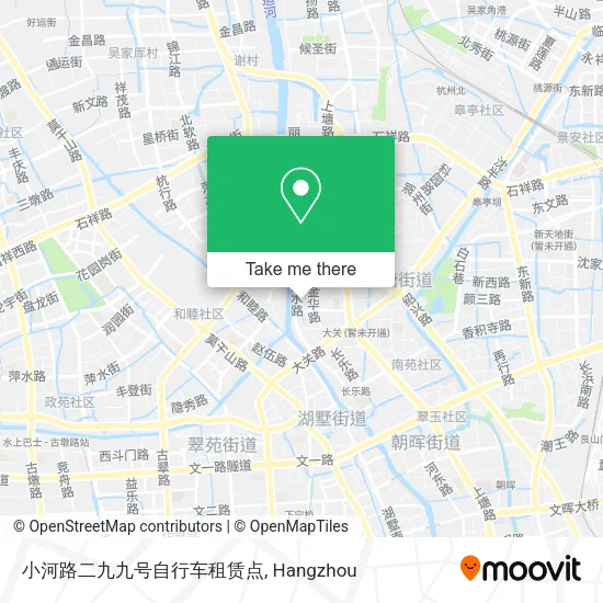 小河路二九九号自行车租赁点 map