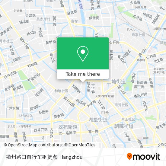 衢州路口自行车租赁点 map