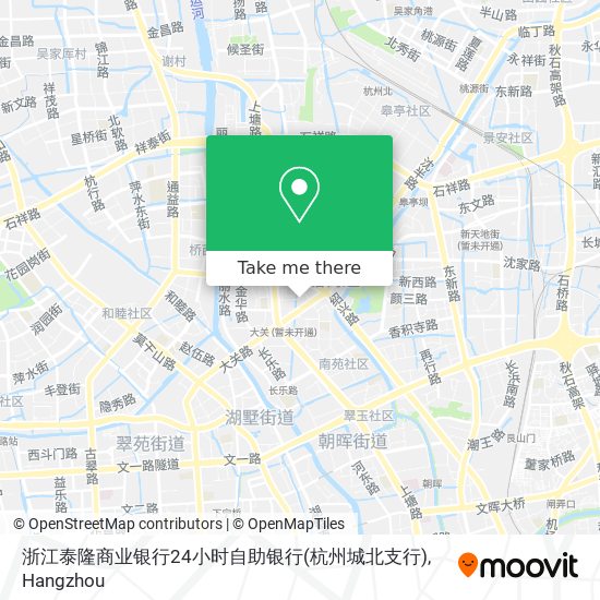 浙江泰隆商业银行24小时自助银行(杭州城北支行) map