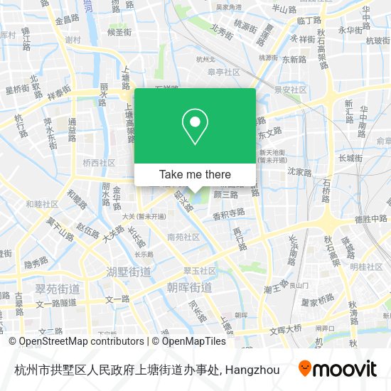 杭州市拱墅区人民政府上塘街道办事处 map