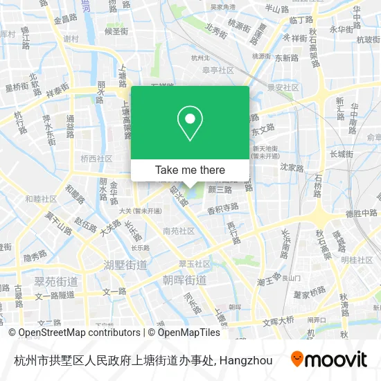 杭州市拱墅区人民政府上塘街道办事处 map
