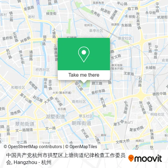 中国共产党杭州市拱墅区上塘街道纪律检查工作委员会 map