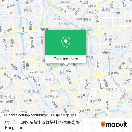 杭州市下城区东新街道灯塔社区-居民委员会 map