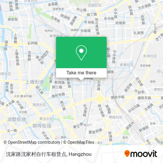 沈家路沈家村自行车租赁点 map