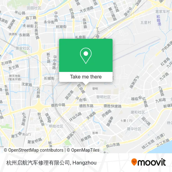 杭州启航汽车修理有限公司 map