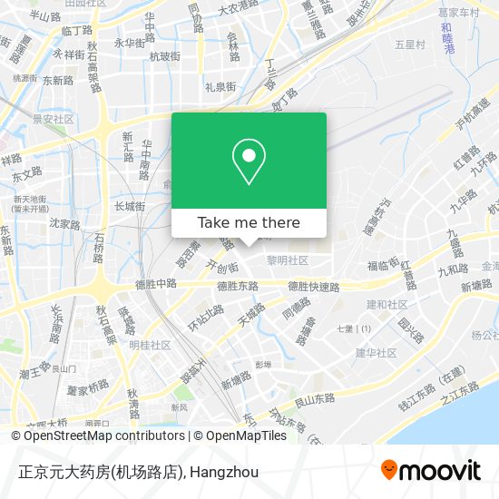 正京元大药房(机场路店) map