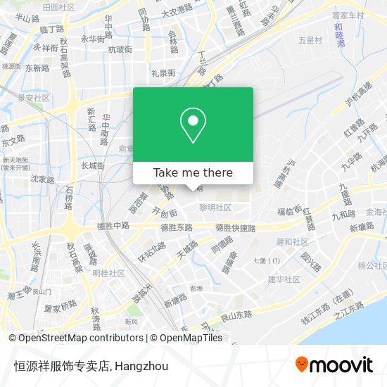 恒源祥服饰专卖店 map