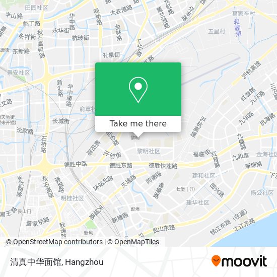 清真中华面馆 map