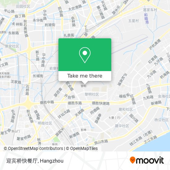 迎宾桥快餐厅 map