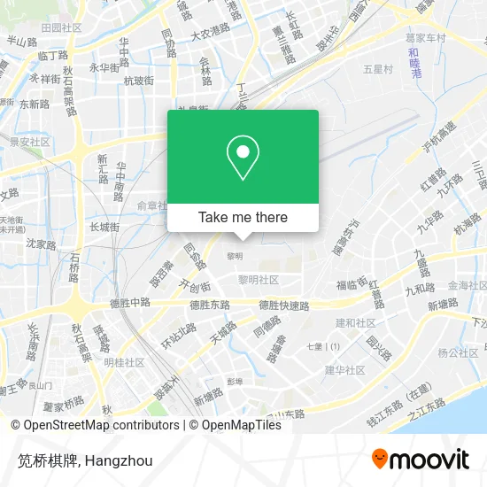 笕桥棋牌 map