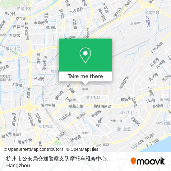 杭州市公安局交通警察支队摩托车维修中心 map