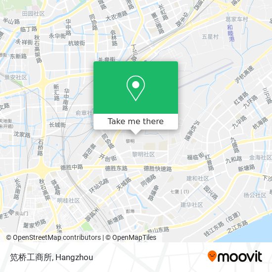 笕桥工商所 map