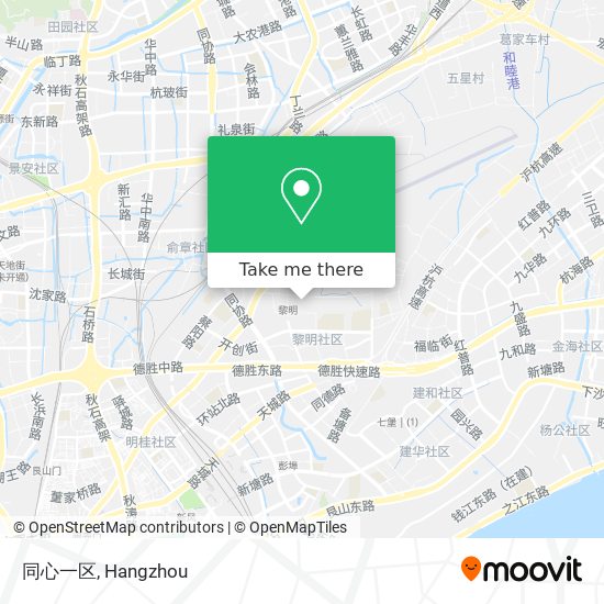 同心一区 map