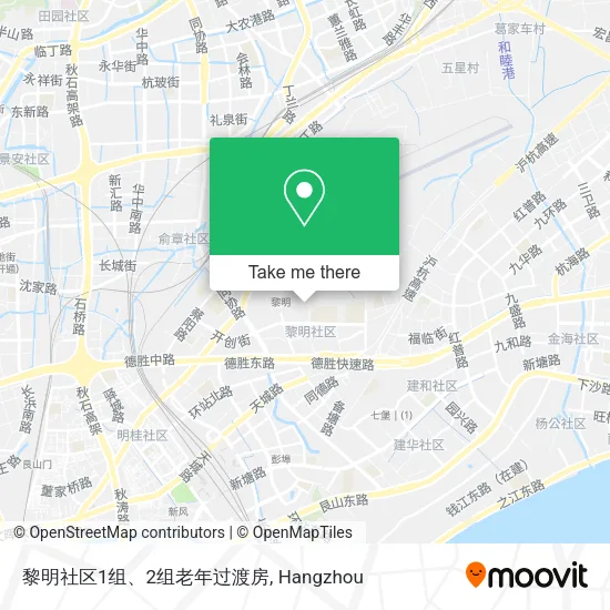 黎明社区1组、2组老年过渡房 map