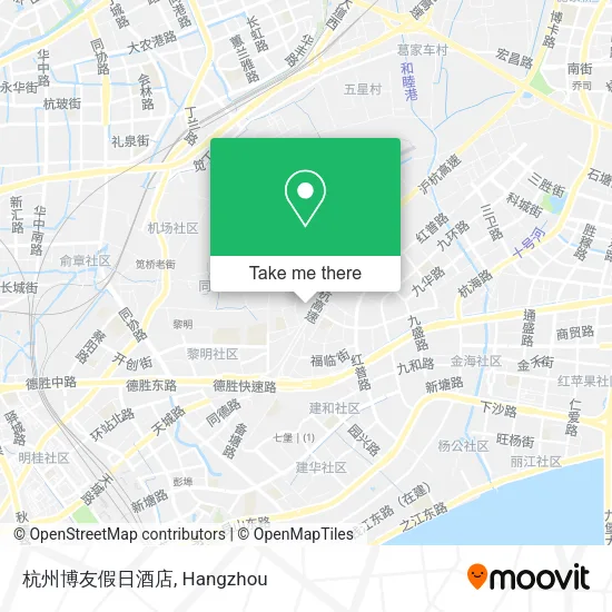 杭州博友假日酒店 map