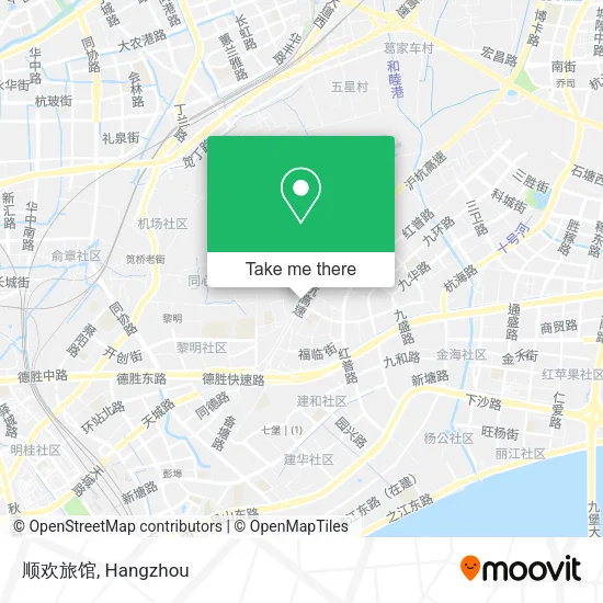 顺欢旅馆 map
