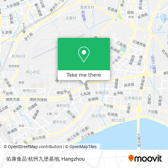 佑康食品·杭州九堡基地 map