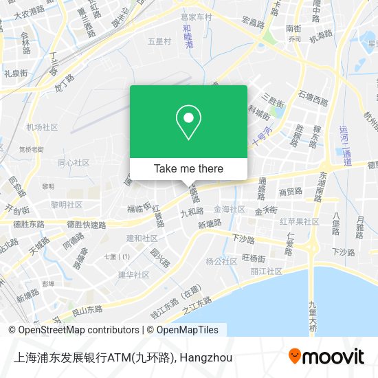 上海浦东发展银行ATM(九环路) map