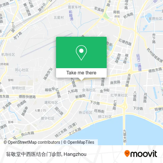 翁敬堂中西医结合门诊部 map