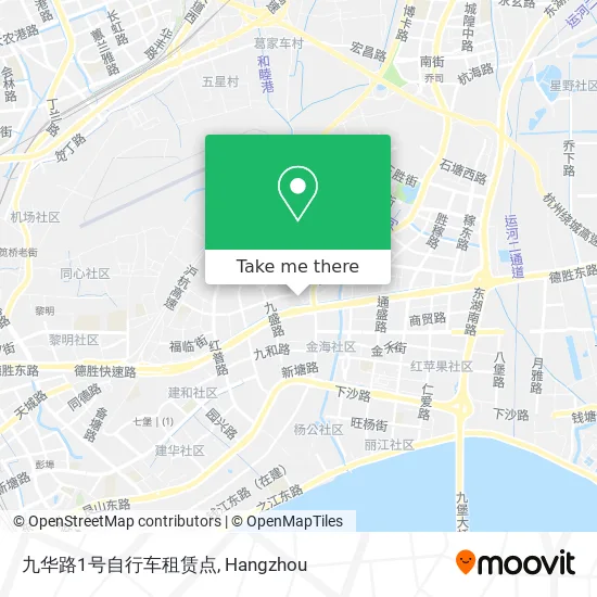 九华路1号自行车租赁点 map