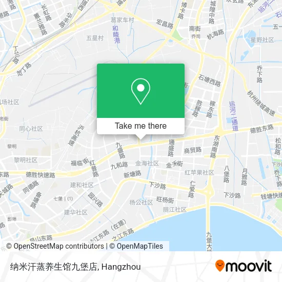 纳米汗蒸养生馆九堡店 map