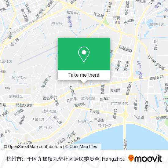 杭州市江干区九堡镇九华社区居民委员会 map
