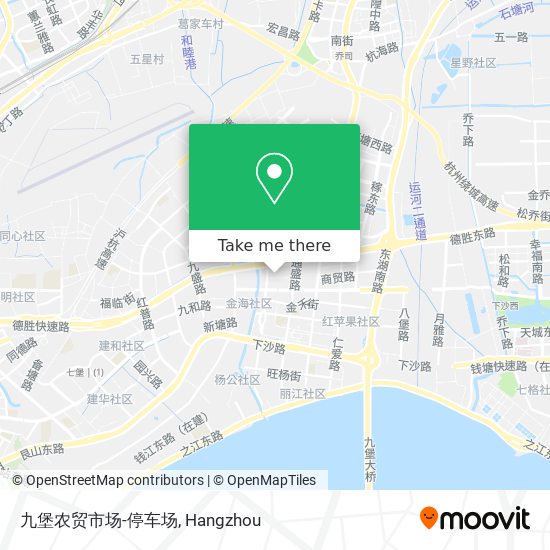 九堡农贸市场-停车场 map