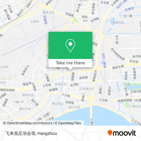飞来燕足浴会馆 map