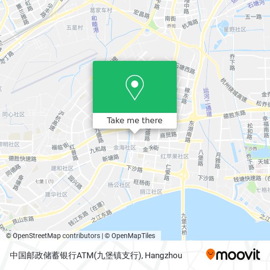 中国邮政储蓄银行ATM(九堡镇支行) map