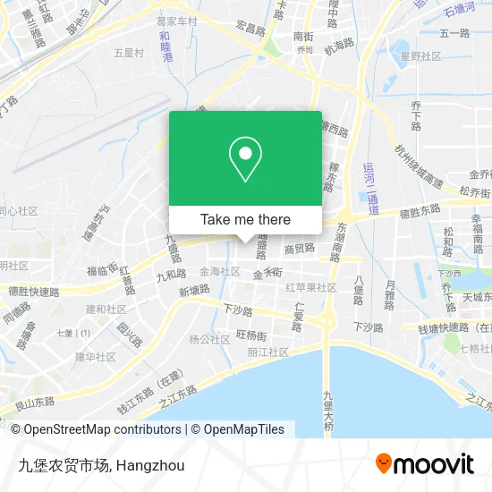 九堡农贸市场 map