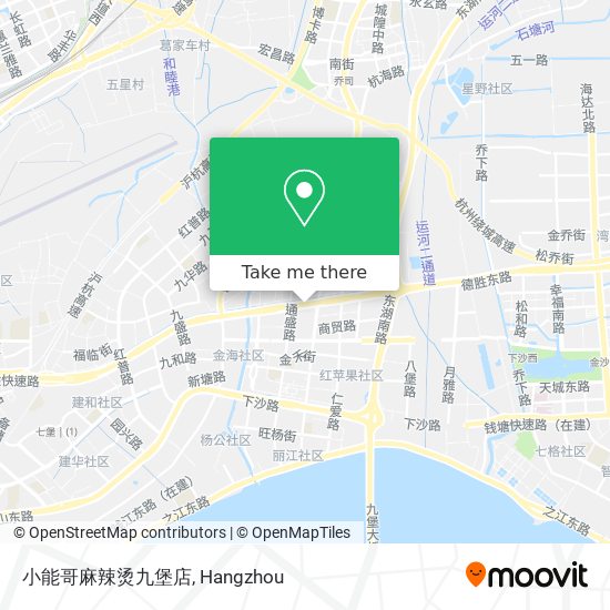 小能哥麻辣烫九堡店 map