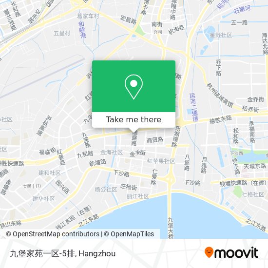 九堡家苑一区-5排 map