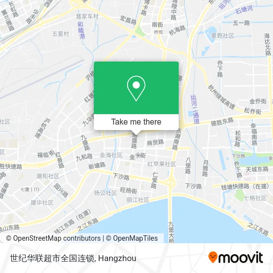 世纪华联超市全国连锁 map