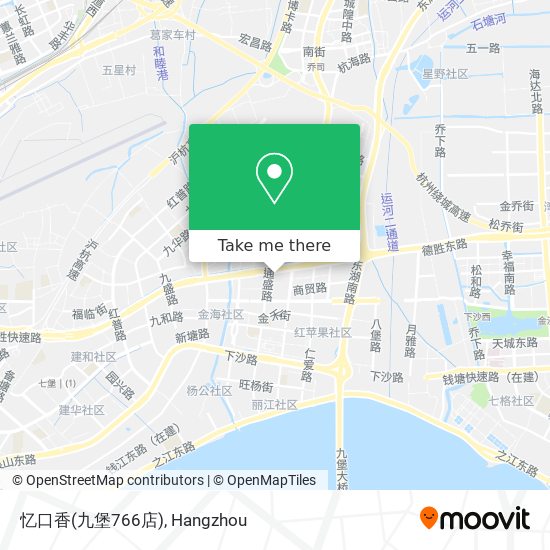 忆口香(九堡766店) map