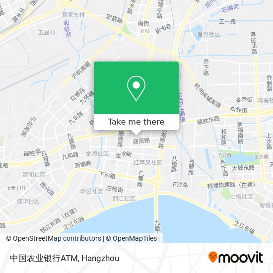 中国农业银行ATM map