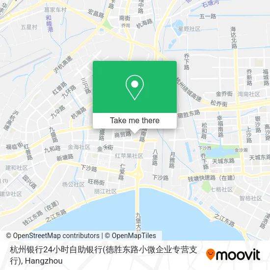 杭州银行24小时自助银行(德胜东路小微企业专营支行) map