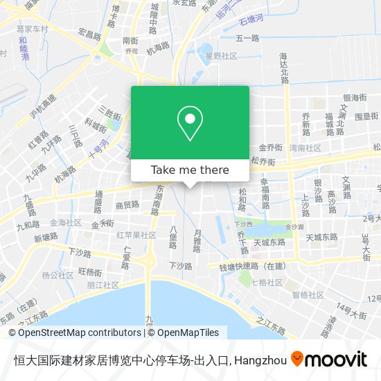 恒大国际建材家居博览中心停车场-出入口 map