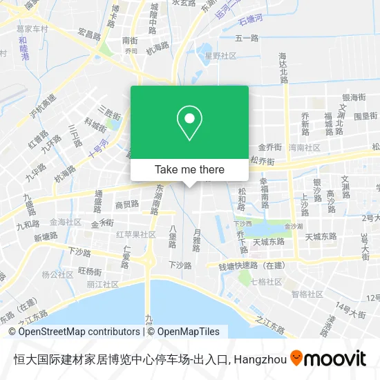恒大国际建材家居博览中心停车场-出入口 map