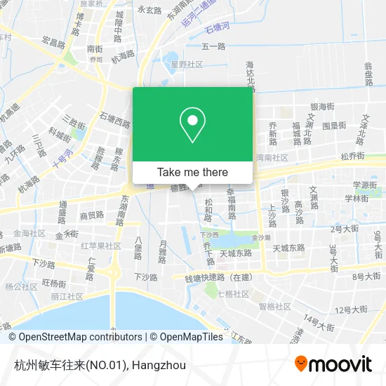 杭州敏车往来(NO.01) map