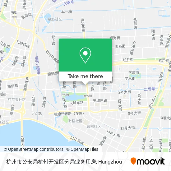 杭州市公安局杭州开发区分局业务用房 map