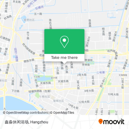 鑫淼休闲浴场 map
