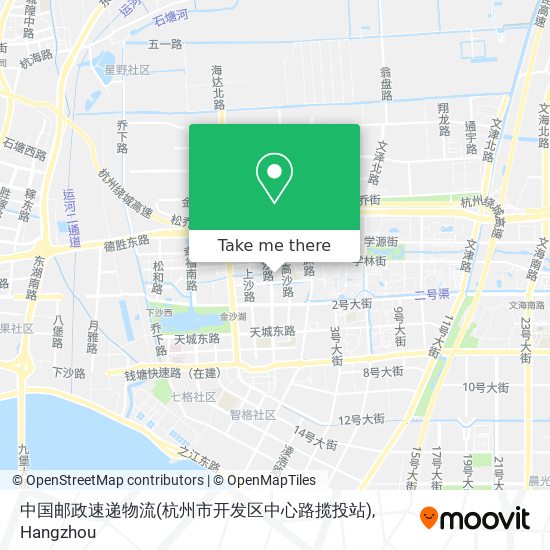 中国邮政速递物流(杭州市开发区中心路揽投站) map