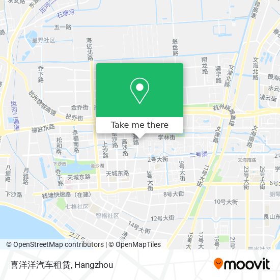 喜洋洋汽车租赁 map