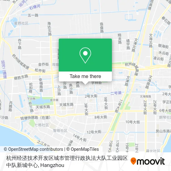 杭州经济技术开发区城市管理行政执法大队工业园区中队新城中心 map
