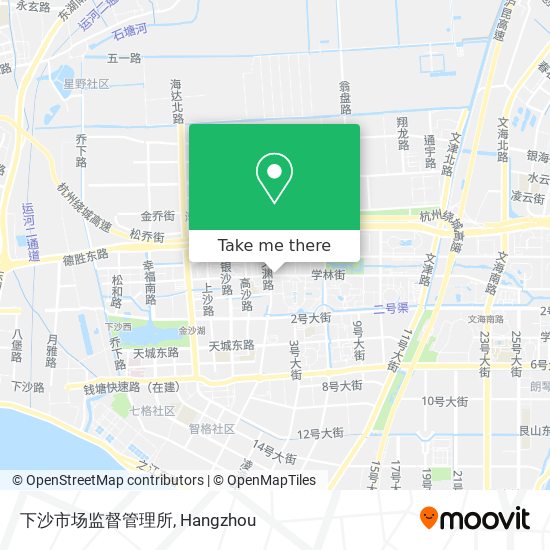 下沙市场监督管理所 map